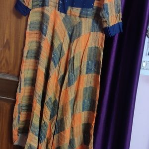 Geometric print cotton kurti